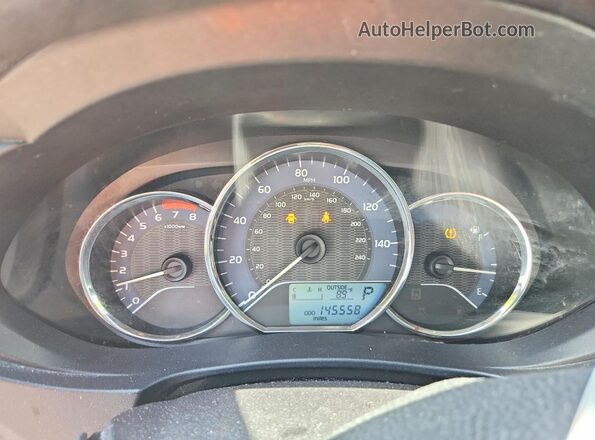 2T1BURHEXGC690454 2016 TOYOTA COROLLA Белый Вид щитка приборов