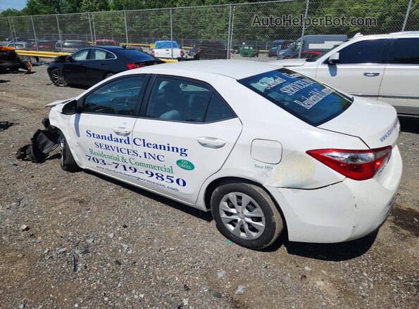 2T1BURHEXGC690454 2016 TOYOTA COROLLA Белый Задняя левая четверть