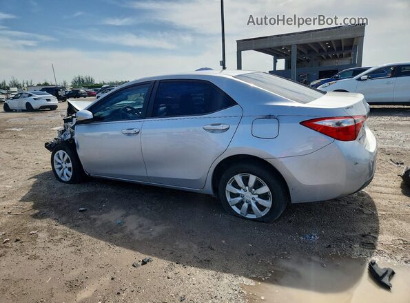 2T1BURHEXGC707513 2016 TOYOTA COROLLA Silver Trasero izquierdo