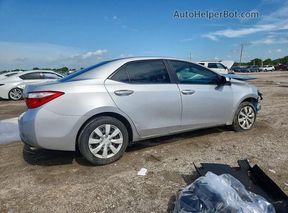 2T1BURHEXGC707513 2016 TOYOTA COROLLA Silver Trasero derecho