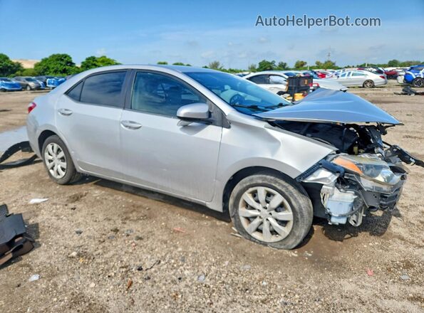 2T1BURHEXGC707513 2016 TOYOTA COROLLA Silver Delantero derecho