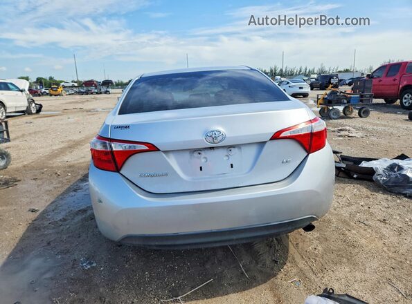 2T1BURHEXGC707513 2016 TOYOTA COROLLA Silver Vista trasera