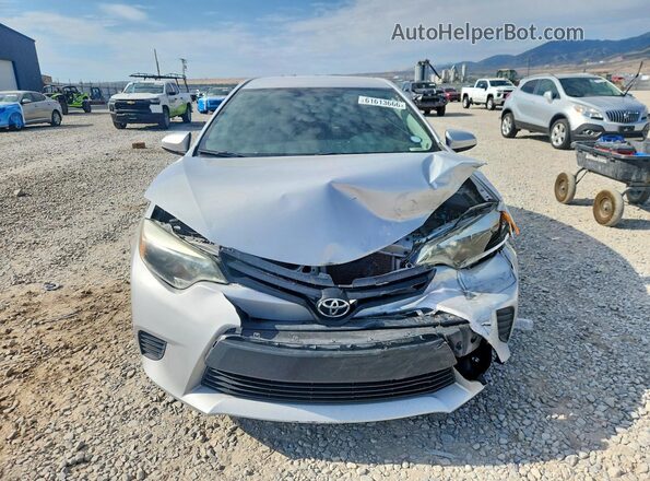 2T1BURHEXGC708791 2016 TOYOTA COROLLA Серебряный Вид спереди