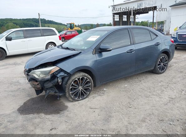 2T1BURHEXGC709648 2016 TOYOTA COROLLA Dark Blue Передняя левая четверть