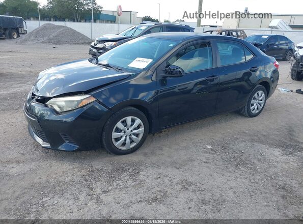 2T1BURHEXGC729303 2016 TOYOTA COROLLA Black Առջևի ձախ երեք քառորդ տեսարան