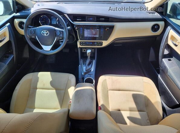 2T1BURHEXHC760116 2017 TOYOTA COROLLA White Widok deski rozdzielczej
