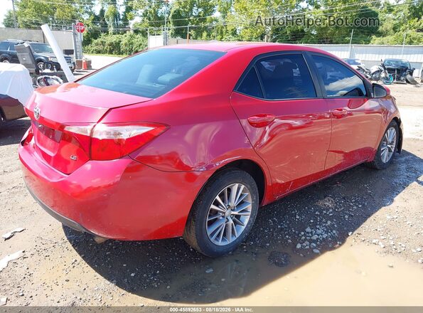 2T1BURHEXHC774016 2017 TOYOTA COROLLA Красный Задняя правая четверть