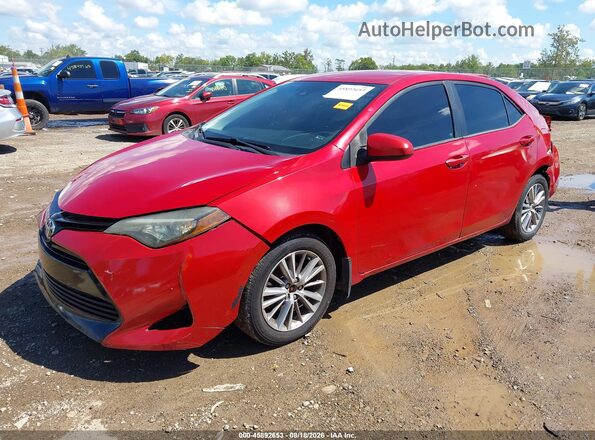 2T1BURHEXHC774016 2017 TOYOTA COROLLA Красный Передняя левая четверть