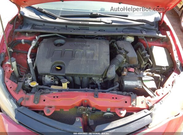 2T1BURHEXHC774016 2017 TOYOTA COROLLA Красный Вид сзади