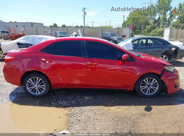 2T1BURHEXHC774016 2017 TOYOTA COROLLA Красный Вид задней части салона