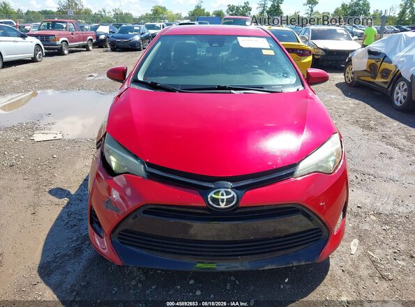 2T1BURHEXHC774016 2017 TOYOTA COROLLA Красный Вид щитка приборов