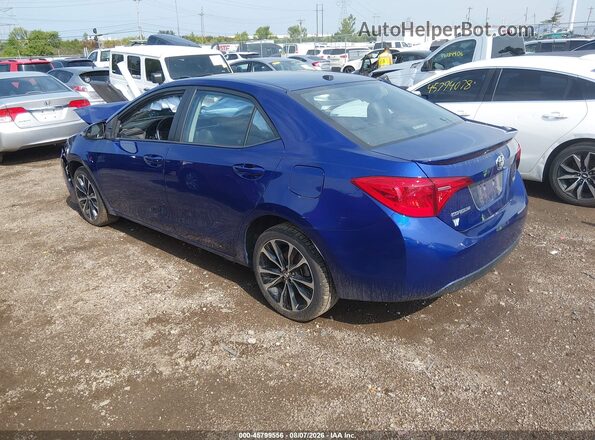 2T1BURHEXHC806267 2017 TOYOTA COROLLA Blue Задня ліва чверть