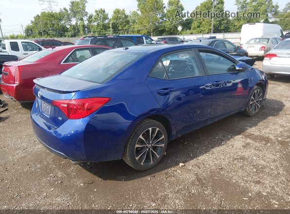 2T1BURHEXHC806267 2017 TOYOTA COROLLA Blue Задня права чверть