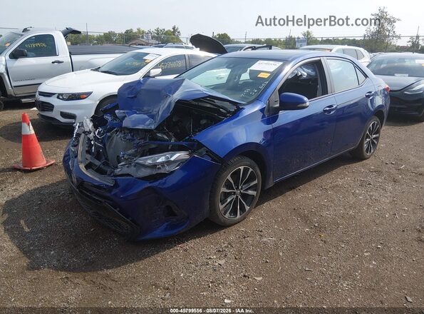 2T1BURHEXHC806267 2017 TOYOTA COROLLA Blue Передня ліва чверть