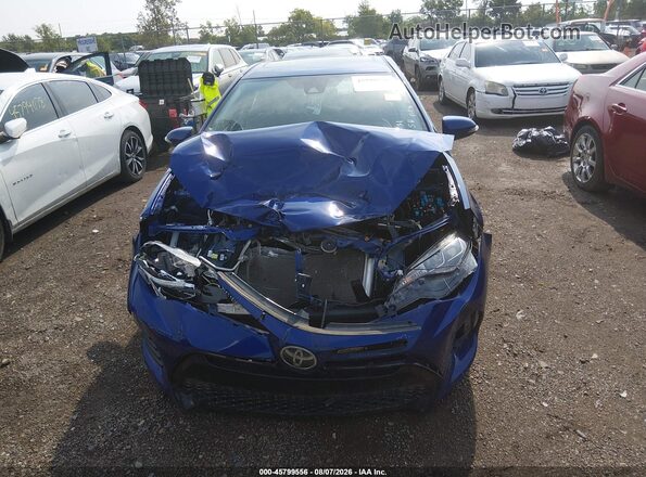 2T1BURHEXHC806267 2017 TOYOTA COROLLA Blue Вид щитка приладів