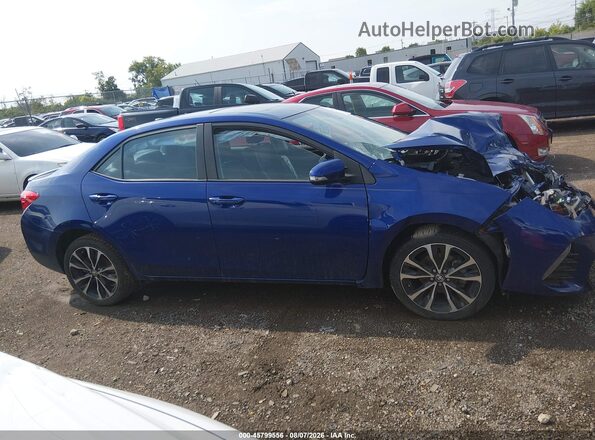 2T1BURHEXHC806267 2017 TOYOTA COROLLA Blue Вид задньої частини салону