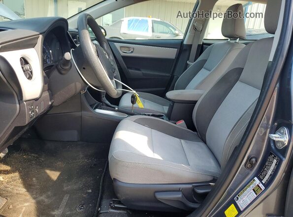 2T1BURHEXHC828270 2017 TOYOTA COROLLA Gray წინა სალონის ხედი