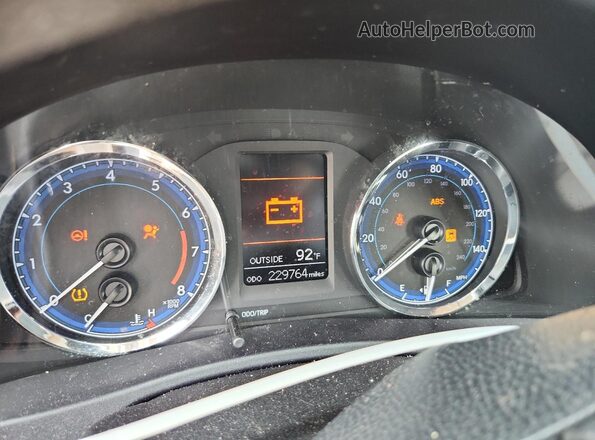 2T1BURHEXHC839091 2017 TOYOTA COROLLA Silver Vista del cuadro de instrumentos