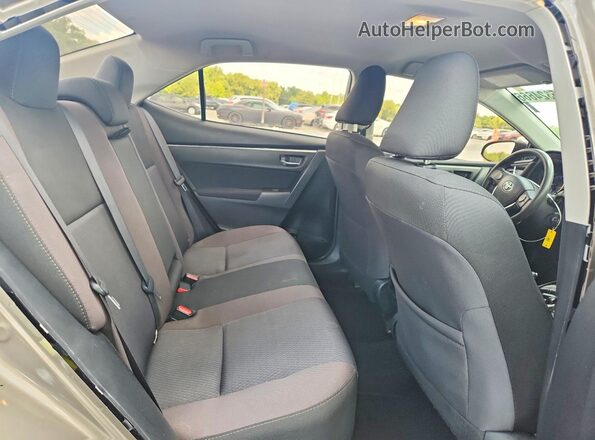 2T1BURHEXHC847711 2017 TOYOTA COROLLA Gray Rear seats view