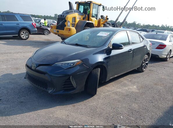 2T1BURHEXHC848938 2017 TOYOTA COROLLA Black Առջևի ձախ երեք քառորդ տեսարան