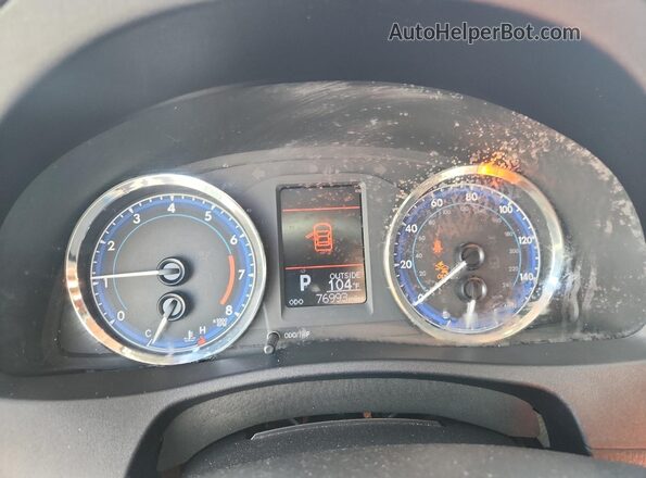 2T1BURHEXHC851533 2017 TOYOTA COROLLA Серебряный Вид щитка приборов