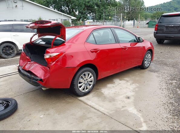 2T1BURHEXHC862192 2017 TOYOTA COROLLA Красный Задняя правая четверть