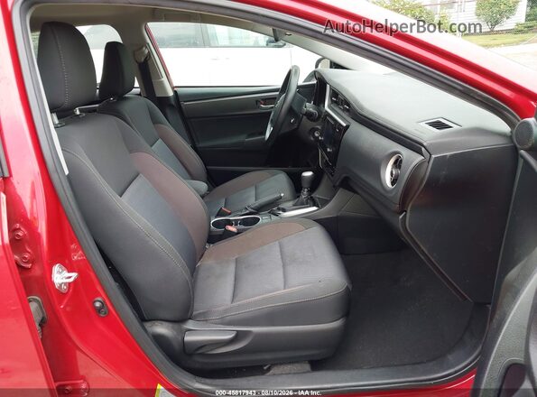 2T1BURHEXHC862192 2017 TOYOTA COROLLA Красный Вид салона спереди