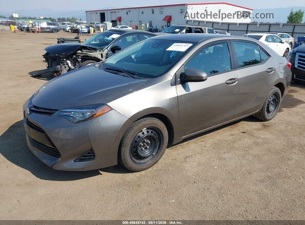 2T1BURHEXHC870664 2017 TOYOTA COROLLA Gray წინა მარცხენა ხედი სამი მეოთხედიდან