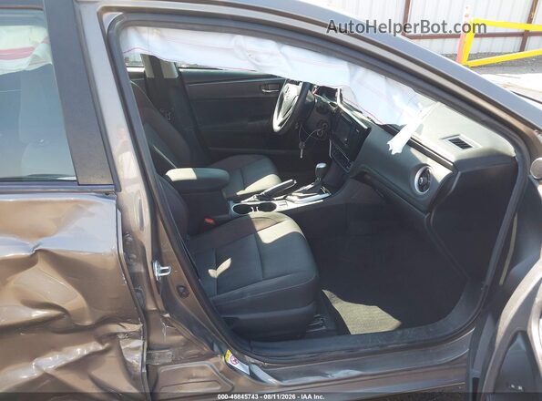 2T1BURHEXHC870664 2017 TOYOTA COROLLA Gray წინა სალონის ხედი