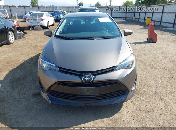 2T1BURHEXHC870664 2017 TOYOTA COROLLA Gray ხელსაწყოთა პანელის ხედი