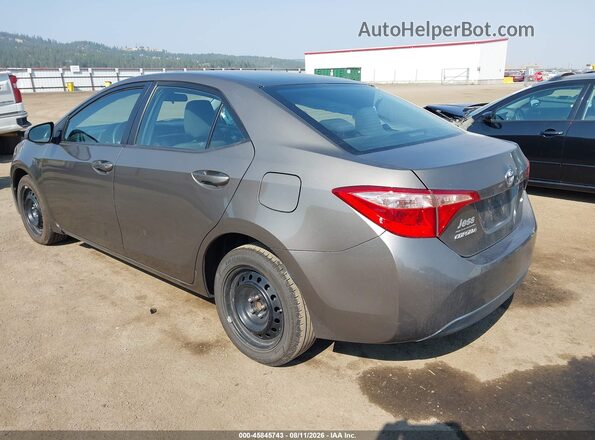 2T1BURHEXHC870664 2017 TOYOTA COROLLA Gray უკანა მარცხენა
