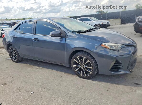 2T1BURHEXHC885729 2017 TOYOTA COROLLA Синий Передняя правая четверть