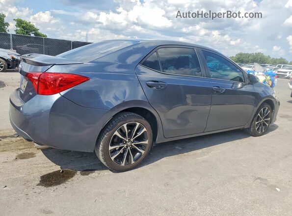 2T1BURHEXHC885729 2017 TOYOTA COROLLA Синий Задняя правая четверть