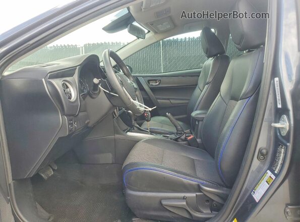 2T1BURHEXHC885729 2017 TOYOTA COROLLA Синий Вид салона спереди