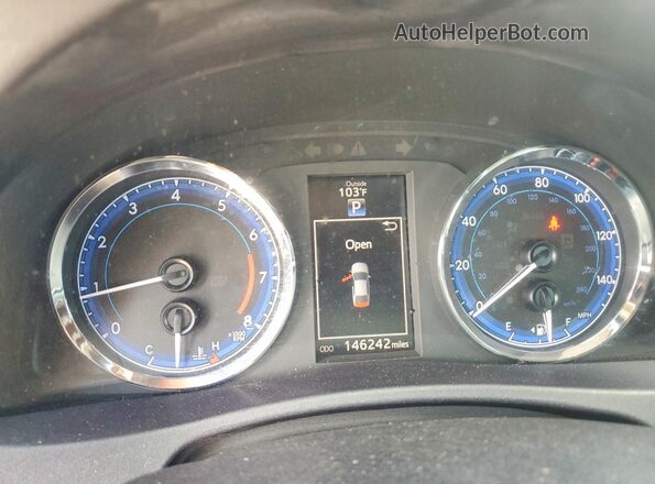 2T1BURHEXHC885729 2017 TOYOTA COROLLA Синий Вид щитка приборов