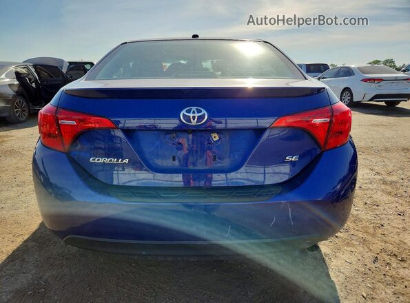 2T1BURHEXHC923170 2017 TOYOTA COROLLA Blue Rear view