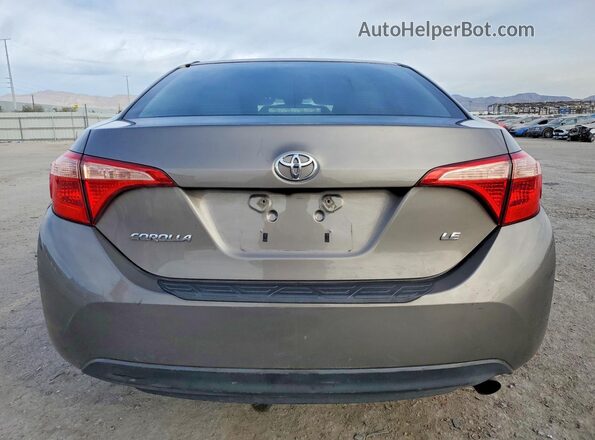2T1BURHEXHC938414 2017 TOYOTA COROLLA Gray Rear view