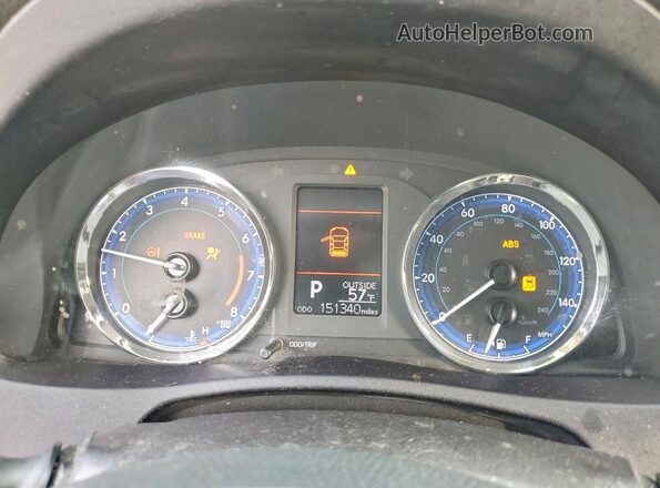 2T1BURHEXHC938414 2017 TOYOTA COROLLA Gray Instrument cluster view