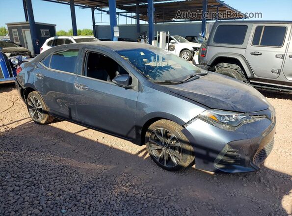 2T1BURHEXHC957836 2017 TOYOTA COROLLA Blue Delantero derecho