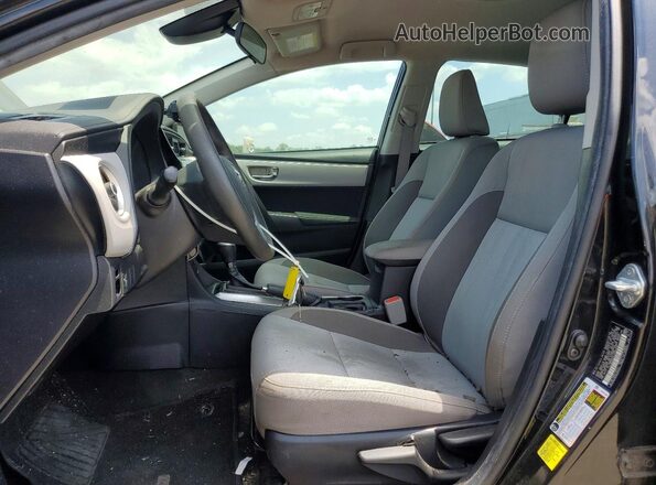 2T1BURHEXJC000550 2018 TOYOTA COROLLA Black წინა სალონის ხედი