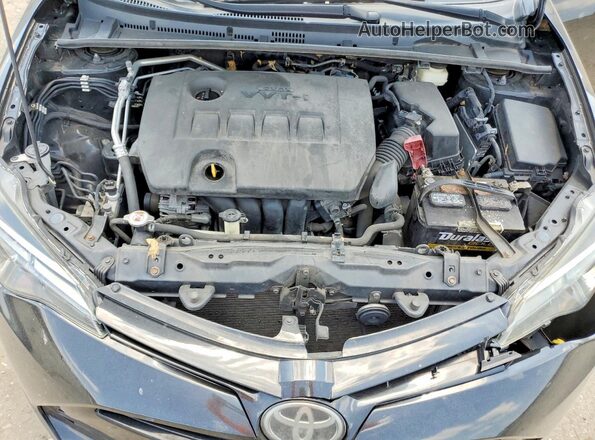 2T1BURHEXJC000550 2018 TOYOTA COROLLA Black უკანა სალონის ხედი