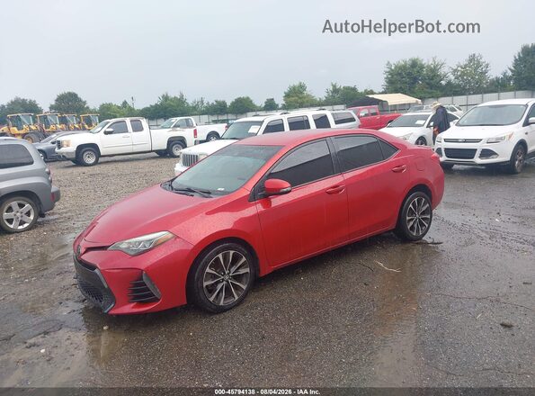 2T1BURHEXJC013850 2018 TOYOTA COROLLA Red Przód lewy