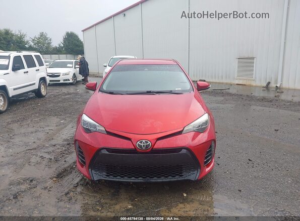 2T1BURHEXJC013850 2018 TOYOTA COROLLA Red Widok zestawu wskaźników