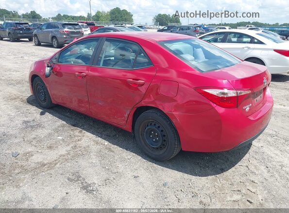 2T1BURHEXJC015761 2018 TOYOTA COROLLA Red Trasero izquierdo