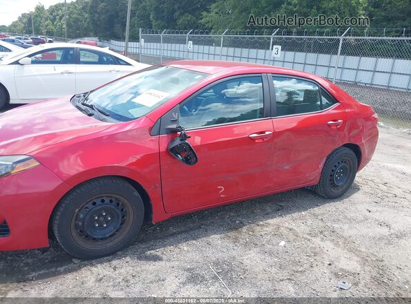 2T1BURHEXJC015761 2018 TOYOTA COROLLA Red Vista frontal