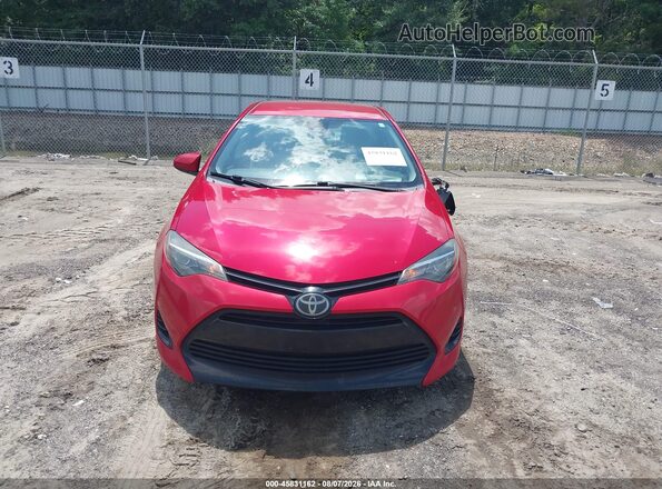 2T1BURHEXJC015761 2018 TOYOTA COROLLA Red Vista del cuadro de instrumentos