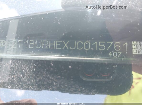 2T1BURHEXJC015761 2018 TOYOTA COROLLA Red 