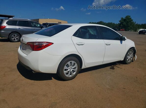 2T1BURHEXJC018451 2018 TOYOTA COROLLA Белый Задняя правая четверть
