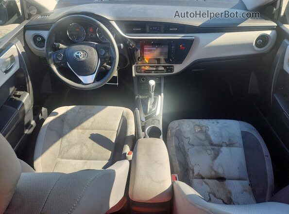 2T1BURHEXJC091612 2018 TOYOTA COROLLA Black Widok deski rozdzielczej