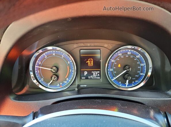 2T1BURHEXJC113964 2018 TOYOTA COROLLA Black Սարքավորումների վահանակի տեսք